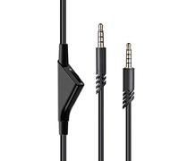 Cosiki Gaming Headset Audio Cable Durable Clear Sound Extension Cable for Astro A10 A40 A30, 2m PVC Suitable for Gamers