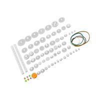 Cosiki Gear, Plastic Gears For Small Motors Assortment Accessories Set, Crown Set, Small Motor Kit For Toy Car Robot (75 kinds Gear kit)