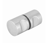 Cosiki Glass Door Knobs, Shower Door Handle Replacement Pull Handle Knob Aluminum Alloy Chrome Plated Old Replacement for Home Bathroom (Aluminum Alloy*3)