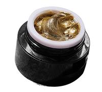 Cosiki Golden 3D Line Nail Gel for Manicure Salon Smudge Dyeing Effect Without Top Coat, for Attracting Girls Attention and Fashionable Fingernails, 0.4oz Professional Line Drawing Nail Gel