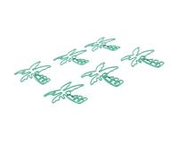 Cosiki Green Plant Shape Paper Collector, 100PCS Stainless Steel Cute Bookmarks Planner Clips for Home, School or Office (Coconut Tree)