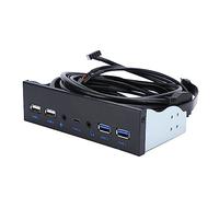 Cosiki HD- 2 Ports USB 3.0 + 2 Ports USB .0 Interface Panel, Durable Frosted Oil, 10Gbps Interface Rate, for Computer Users, Iron Material