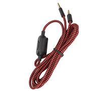 Cosiki Headphone Cable Durable Gaming Headset Wire with Volume Control for G433 G Pro G Pro X PC for 6.5ft Black Red