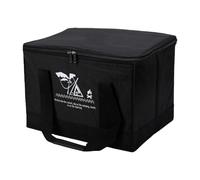 Cosiki Heavy Duty Camping Storage Bag 30L Foldable Organizer for Outdoor Essentials Flexible Divided Black 1280D Oxford