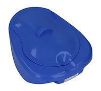Cosiki Heavy Duty Nursing Bedpan with Lid for Elderly Patients Thicken Potty for Hospitals and Nursing Homes (Dark Blue)