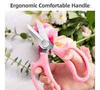 Cosiki Household Gardening Flower Pruning Shears Pruning Shears for Gardening Stainless Steel Wide Head Floral Scissors (10pcs)