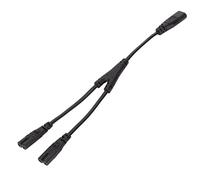 Cosiki IEC320 C8 to Dual IEC320 C7 Power Cords Y Split Safe AC Power Cable for Home, 0./0.98ft Desk Lamps, Printers