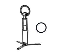 Cosiki Magnetic Foldable Phone Holder Compact Stand for Versatile Use on the Go, Aluminum Alloy Magnetic Phone Rack for Video Recording or Live Streaming, Scratch-Proof Surface for Frequent