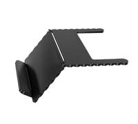 Cosiki Mahjong Card Holder for Table, Foldable Plastic Accessory, Under Mat Slide In Design for Mahjong Games, Space Saving Structure, Black Wavy Edge