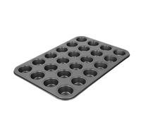 Cosiki Mini Muffin Pan, Mini Cupcake Pans with 24 Cup Muffin Nonstick Carbon Steel Small Round Pancake Cupcake Baking Tray Cup Cake for Home Kitchen
