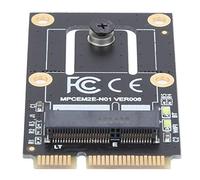 Cosiki Mini PCI E to M.2 Wifi Adapter, WLAN Card Wifi Module Wireless Network Converter, 4 Antenna Interface Adapter with No Driver Needed for AX200 9260 8265 8260