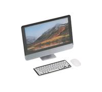 Cosiki Miniature Dollhouse Computer Set Realistic Simulation Keyboard Mouse for 1/12 Doll House Kids Gift Non- Plastic Material (computer three-piece set)