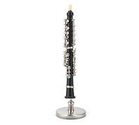 Cosiki Oboe, Oboe Instrument with Box Metal Model for Decoration Display