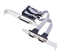 Cosiki PCI-E to Serial RS232 Adapter Card with 2 DB9 Ports and 1 DB25 Parallel Port for Desktop Computers