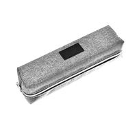 Cosiki Pencil Case Minimalist Design Large Capacity Bag for School Home Canvas 5" X 21" X 6" (Gray)