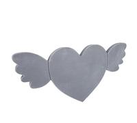 Cosiki Pet Memorial Stone, Heart Shape Resin Dog Cat Memorial Gravestone with Engraving Area for Garden Yard Indoor, Sympathy Present for Grieving Pet Owners