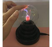 Cosiki Plasma Ball, Plasma Lamp with Touch Sensitive Function 3 Inch Globe Lamp for Bedroom, Living Room, Office