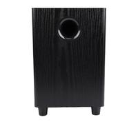 Cosiki Powerful 100W Home Subwoofer Impact Proof Stability for Richer Sound, Ideal for Home Party Applicable for Living Room MDF Glossy Black