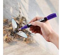 Cosiki Queen Bee Marker Pen Eco-friendly Smooth Writing for Beekeeping Supplies 2Pcs Plastic, Suitable for Bee Queen Marking, 14x2.5x1.5cm/5.5x0.98x0.6in