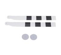 Cosiki RC Helicopter Lightweight Main Rotor Blades Stable Flight Spare Parts for C032 C138 PRO, Precision Balanced for Smooth Flying, Ideal for Training Exercises or Replacement, 2 Pcs (White)