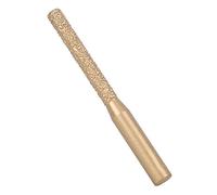 Cosiki Router Bits Golden Brazed Straight Shank for Quartz Stone Marble Seam Pristine Cutters for Stone Edging Machines, 6.35 X 5 X 65mm Countertop Trimming Bits (6.35*5*65mm)