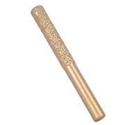 Cosiki Router Bits Golden Brazed Straight Shank for Quartz Stone Marble Seam Pristine Cutters for Stone Edging Machines, 6.35 X 5 X 65mm Countertop Trimming Bits (6.35*7*65mm)