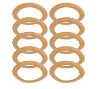 Cosiki Rubber Insulated Piston Ring Set with High Temperature Resistance for 550w Oil-Free Silent Air Compressor, Long Service Life for Practical Use, 10PCs Rubber Piston Ring
