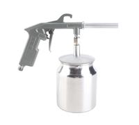 Cosiki Sandblaster Spray Gun Efficiently for Sand Blasting Rust Removal, 750CC Pot, for Surfaces Polishing, Portable Tool Set Kit for Cleaning, Suitable for Glass Sanding