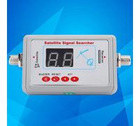 Cosiki Sensitive Satellite Finder, Digital Display Built in Amplifier Finder, Portable Signal Strength Meter 950 2150MHz, for LNB to REC Connector