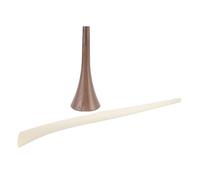 Cosiki Shoe Horn, Shoe Horn Long Handle with Imitation Wood Grain Style Extra Long Handle Vertical Puller Portable Shoehorn Shoehorn For Daily Use (Beige)