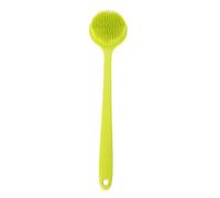 Cosiki Silicone Body Brush Soft Exfoliating Shower Scrubber for Daily Use Pink 15.0 X 3.1 Inch
