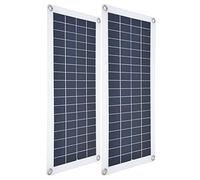 Cosiki Solar Panel Kit, RV Solar Panel Kit with 30A Controller High Efficiency Monocrystalline PV Module 2x10W for RV Boat Emergency Charging