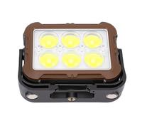 Cosiki Solar Rechargeable Magnetic LED Work Light for Emergency Camping Repair, High Brightness Dimmable Portable Flood Light for Various Scenarios