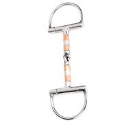 Cosiki Stainless Steel Dee Bit Snaffle with Copper Rollers for Smooth Mouth Control in Horses 5" Durable Design