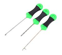 Cosiki Stainless Steel Fishing Bait Needle Set with High Performance for Penetrating Baits, 3Pcs Carp Rig Tools for Fishing Enthusiasts, Portable Mini Gadgets for Sea