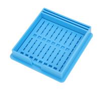 Cosiki Sticky Note Holder Stencil Versatile Template Dispenser for Office Desk Supplies 3 X 3in Quality Plastic (Blue)