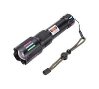 Cosiki Super Bright Rechargeable Flashlight, 2600mAh Lithium Battery LED Flash Light with Adjustable and IP67 Water Proof, for Camping Outdoor Hiking Emergency Power Source