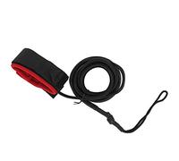 Cosiki Surfboard Foot Rope, High Strength PVC Safety Leash with Adjustable Ankle Strap & Sponge Pad, Ideal for Surfboards Kayaks Water Sports (Black Red)