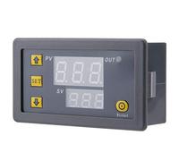 Cosiki Temperature Controller, Digital Temperature Controller Industrial W3230 DC 12V 24V LED Digital Thermostat Switch Sensor Meter (220 red and Blue Display)