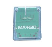 Cosiki Transparent Plug and Play Storage Card Adapter for Game Console Memory Card Reader, Professional Adapter for OPL Applicable Crowd, ABS Material (Translucent Blue)