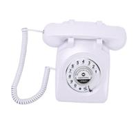 Cosiki Vintage Phone Voice Recorder with Retro Design for Wedding Events Easy to Use Sound Guest Book 8GB Memory (White)