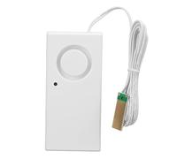 Cosiki Water Leak Detector, Water Alarm Leak Detector with Double Sided Sticker DC9V 120dB ABS Overflow Level Alarm Rain Detection Sensor for Bathroom, Basement, Kitchen