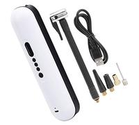 Cosiki Wireless Portable Air Pump, Smart Digital Display Electric Bicycle Tire Inflator with LED Light, for Cars Bicycles Balls Toys Inflatable Products (White)