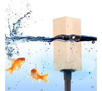 Cosiki Wooden Natural Aquarium Air Stone Diffuser for Fish Tank, 2Pcs/Set Air Stone Diffuser for Increased Oxygen in Marine and Water Tanks, Made of Soft Lightweight Durable Wood for Aquarium (S)