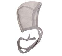 Cosilana Baby Fleece Bonnet Organic Cotton, grey mixed, 6-12 Months