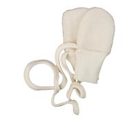 Cosilana Baby Mittens without Thumb, 100% Wool, Controlled Biological Husbandry (kbT) - white -