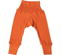 Cosilana Baby Pants, longleg with Elastic Waistband, 70% Wool 30% Silk (Orange, 3-4 Years (98/104))