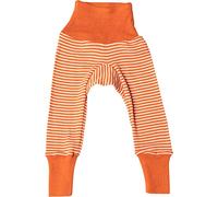Cosilana Baby Pants, longleg with Elastic Waistband, 70% Wool 30% Silk (Stripes Orange, 3-6 Month (62/68))