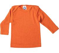 Cosilana, Baby Shirt/Undershirt, 70% Organic Wool, 30% Silk (orange, 0-2 months (Height 18-22) (50/56))