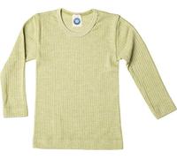 Cosilana, Children T-Shirt/Undershirt Long Sleeve, 45% Organic Cotton, 35% Organic Wool, 20% Silk (2-3 Years - EU 92, Green)
